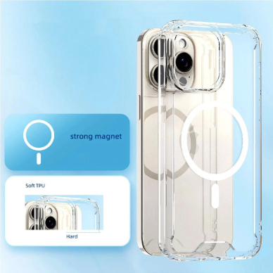 Samsung Galaxy S24 FE Wozinsky Clear Corner MagSafe dėklas - skaidrus 7