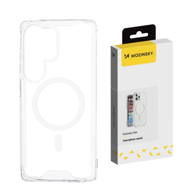 Samsung Galaxy S24 FE Wozinsky Clear Corner MagSafe dėklas - skaidrus