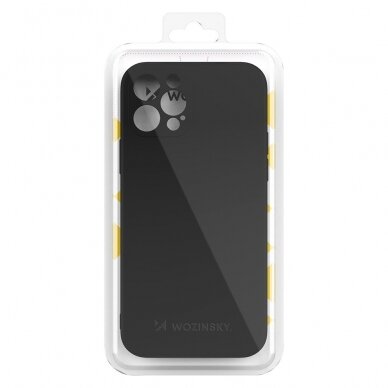 Dėklas Wozinsky Color Case silikonas iPhone 12 Pro Juodas 1