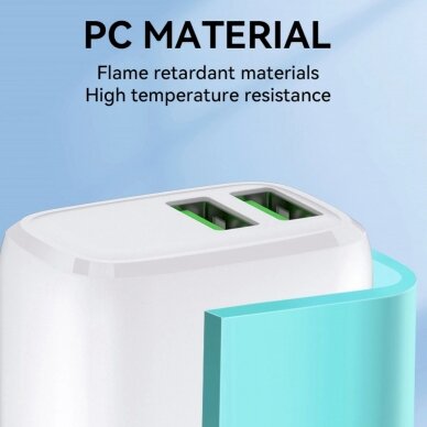 Wozinsky CUWCW 2.4A 2 x USB-A wall Įkroviklis  - baltas 9 Wozinsky CUWCW 2.4A 2 x USB-A wall Įkroviklis  - baltas 9