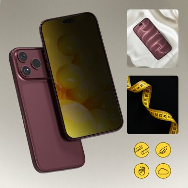 iPhone 18 Pro Max Wozinsky EasyFit Privacy Glass privatumo apsauginis stiklas (2 vnt.) 4 iPhone 18 Pro Max Wozinsky EasyFit Privacy Glass privatumo apsauginis stiklas (2 vnt.) 4