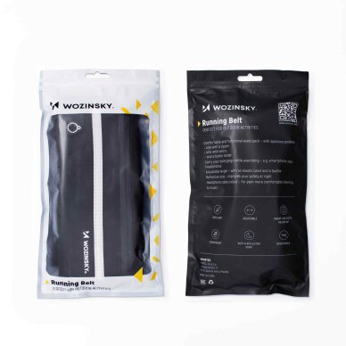 Bėgimo diržas ant juosmens Wozinsky expandable Juodas (WRBBK1) 12 Bėgimo diržas ant juosmens Wozinsky expandable Juodas (WRBBK1) 12