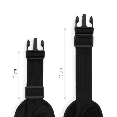 Bėgimo diržas ant juosmens Wozinsky expandable Juodas (WRBBK1) 2