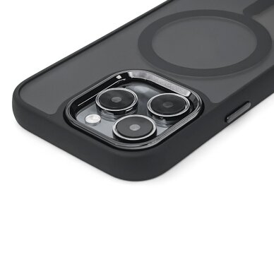 Akcija! Wozinsky Fashion Dėklas MagSafe skirtas Samsung Galaxy S25 - Juodas  3 Akcija! Wozinsky Fashion Dėklas MagSafe skirtas Samsung Galaxy S25 - Juodas  3
