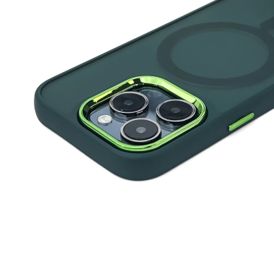 Wozinsky Fashion dėklas su MagSafe Samsung Galaxy S24 FE - žalias 3