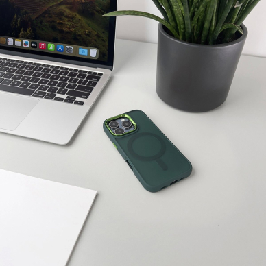 Wozinsky Fashion dėklas su MagSafe Samsung Galaxy S24 FE - žalias 7