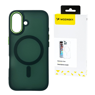 Wozinsky Fashion dėklas su MagSafe Samsung Galaxy S24 FE - žalias