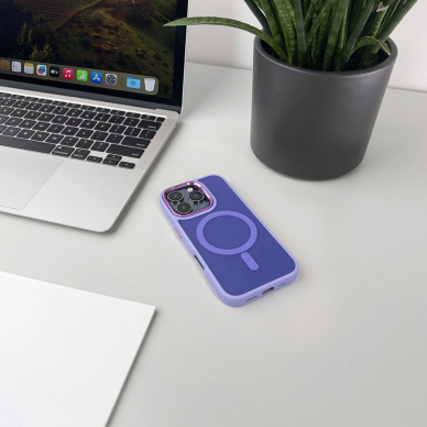 Wozinsky Fashion dėklas su MagSafe Samsung Galaxy S24 FE - violetinis 4