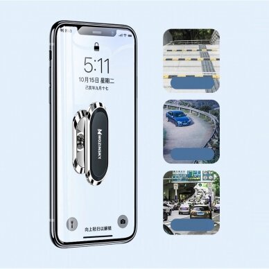 Laikiklis Wozinsky Flat Vehicle Mount Magnetic Bracket 360 skirta Dashboard Silver (Wmh-06) 2 Laikiklis Wozinsky Flat Vehicle Mount Magnetic Bracket 360 skirta Dashboard Silver (Wmh-06) 2