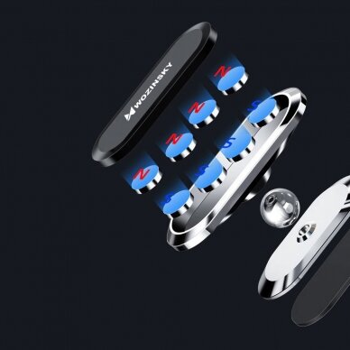 Laikiklis Wozinsky Flat Vehicle Mount Magnetic Bracket 360 skirta Dashboard Silver (Wmh-06) 6 Laikiklis Wozinsky Flat Vehicle Mount Magnetic Bracket 360 skirta Dashboard Silver (Wmh-06) 6