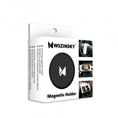 Wozinsky Flat Vehicle Mount Magnetic Bracket juodas (Wmh-02) 4