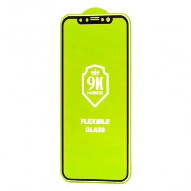 Apsauginis Ekrano Stikliukas Su Rėmeliu Wozinsky Full Cover Flexi Nano Glass Hybrid Xiaomi Redmi Note 10 5G Juodas 10