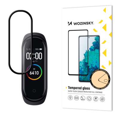 Wozinsky Full Glue Screen Protector Film Full Coveraged with Frame Case Friendly for Xiaomi Mi Band 6 / Mi Band 5 black Wozinsky Full Glue Screen Protector Film Full Coveraged with Frame Case Friendly for Xiaomi Mi Band 6 / Mi Band 5 black