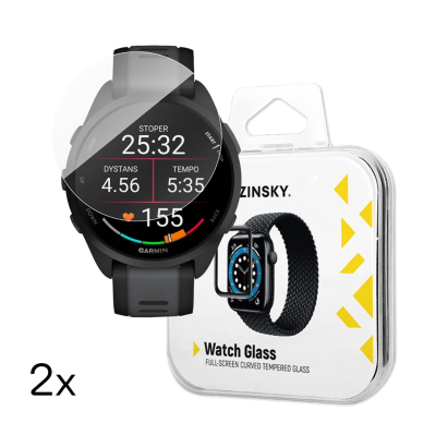 Wozinsky Full Glue grūdintas stiklas Garmin Forerunner 165 (2 vnt.)