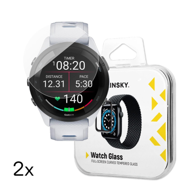 Wozinsky Full Glue grūdintas stiklas Garmin Forerunner 265S 46 mm (2 vnt.)
