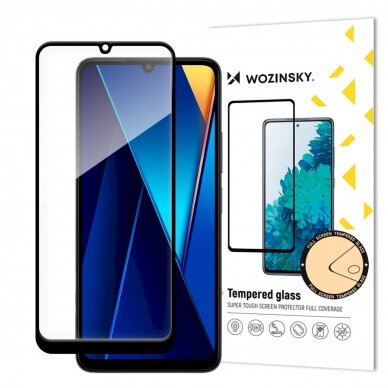 Wozinsky Full Glue Tempered Glass with Black Frame for Xiaomi POCO C65/Redmi 13C Wozinsky Full Glue Tempered Glass with Black Frame for Xiaomi POCO C65/Redmi 13C