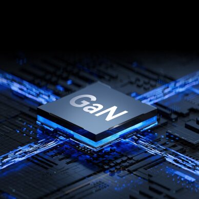 Įkroviklis Wozinsky GaN 65W su 2x USB-C jungtimis ir 65W CC laidu – baltas 5