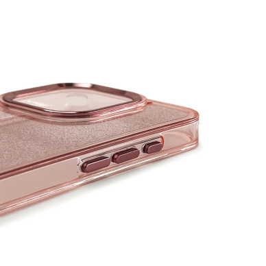 Wozinsky Glitter dėklas Samsung Galaxy S24 FE - rožinis su blizgučiais 3