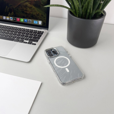 Wozinsky Glitter dėklas su MagSafe Samsung Galaxy S24 FE - skaidrus su blizgučiais 3 Wozinsky Glitter dėklas su MagSafe Samsung Galaxy S24 FE - skaidrus su blizgučiais 3