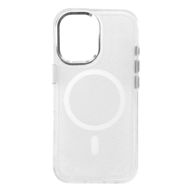 Wozinsky Glitter dėklas su MagSafe Samsung Galaxy S25 - skaidrus su blizgučiais 1
