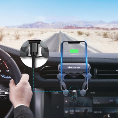 Wozinsky Gravity Car Mount Phone Holder skirta Air Outlet Black (Wch-05) 10