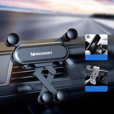 Wozinsky Gravity Car Mount Phone Holder skirta Air Outlet Black (Wch-05) 11