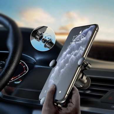 Wozinsky Gravity Car Mount Phone Holder skirta Air Outlet Black (Wch-05) 16