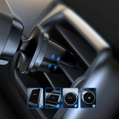 Wozinsky Gravity Car Mount Phone Holder skirta Air Outlet Black (Wch-05) 17
