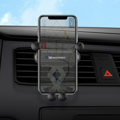 Wozinsky Gravity Car Mount Phone Holder skirta Air Outlet Black (Wch-05) 5