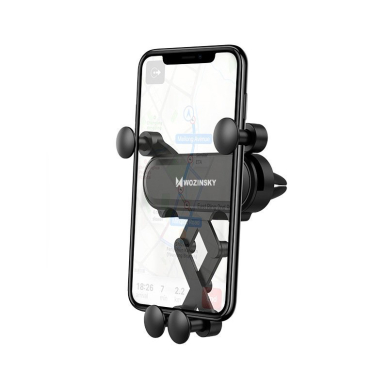 Wozinsky Gravity Car Mount Phone Holder skirta Air Outlet Black (Wch-05) Wozinsky Gravity Car Mount Phone Holder skirta Air Outlet Black (Wch-05)