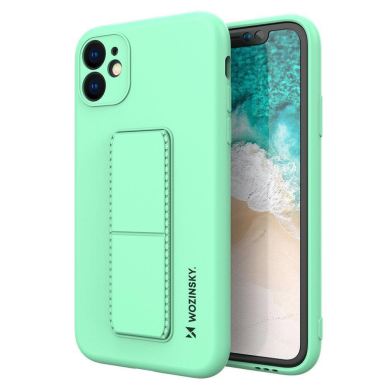 Lankstus Silikoninis Dėklas su Stovu Wozinsky Kickstand Case Samsung Galaxy A22 4G Mėtinis 1 Lankstus Silikoninis Dėklas su Stovu Wozinsky Kickstand Case Samsung Galaxy A22 4G Mėtinis 1