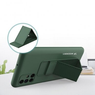 Wozinsky Kickstand Lankstaus Silikono Dėklas Su Stovu Samsung Galaxy M51 Juodas 3 Wozinsky Kickstand Lankstaus Silikono Dėklas Su Stovu Samsung Galaxy M51 Juodas 3