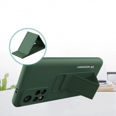 Dėklas Wozinsky Kickstand Xiaomi Redmi Note 11S / Note 11 raudonas 4