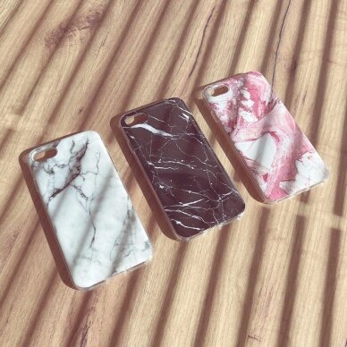 Wozinsky Marble TPU case cover for Xiaomi Mi10T Lite 5G / Redmi Note 9 Pro 5G Rožinis 1