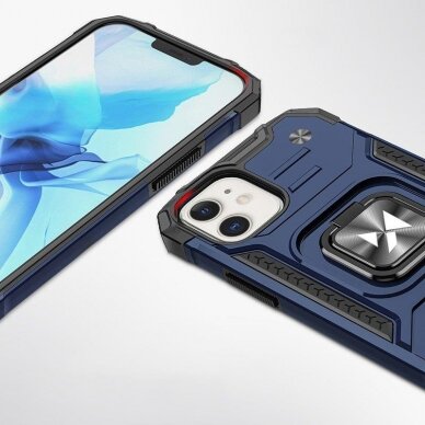 Dėklas Wozinsky Ring Armor iPhone 14 Plus Mėlynas 1