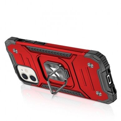 Dėklas Wozinsky Ring Armor iPhone 14 Plus Raudonas 3