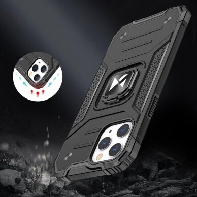 Dėklas Wozinsky Ring Armor iPhone 14 Pro Mėlynas 6