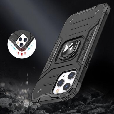 Dėklas Wozinsky Ring Armor Case iPhone 13 Pro Max rožinis 6