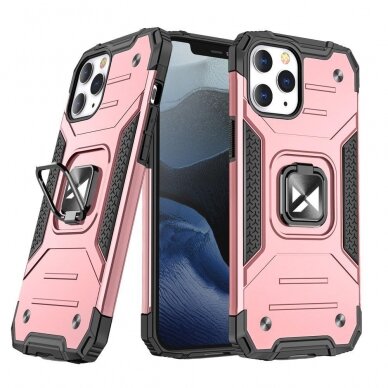 Dėklas Wozinsky Ring Armor Case iPhone 13 Pro Max rožinis