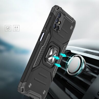 Dėklas Wozinsky Ring Armor Case Samsung Galaxy M51 Rožinis 5