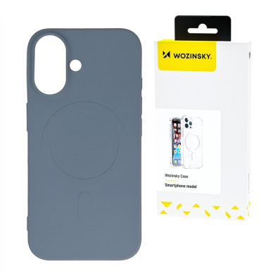 Wozinsky silikoninis dėklas su MagSafe Samsung Galaxy S25 - pilkas