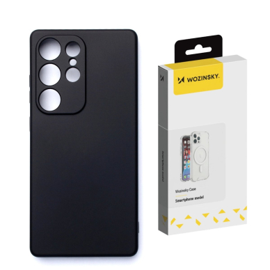 Wozinsky Minkštas Dėklas skirtas Samsung Galaxy S25 Ultra - Juodas