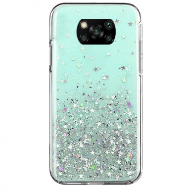 Blizgus TPU dėklas Wozinsky Star Glitter Xiaomi Mi 10T Lite Žalias Blizgus TPU dėklas Wozinsky Star Glitter Xiaomi Mi 10T Lite Žalias