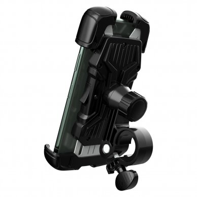 Laikiklis Wozinsky strong phone holder for the handlebar of a bicycle, motorcycle, scooters Juodas (WBHBK6) 1