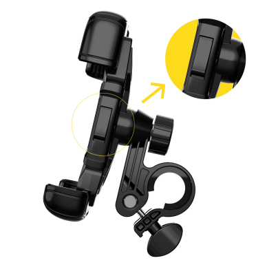 Laikiklis Wozinsky strong phone holder for the handlebar of a bicycle, motorcycle, scooters Juodas (WBHBK6) 2
