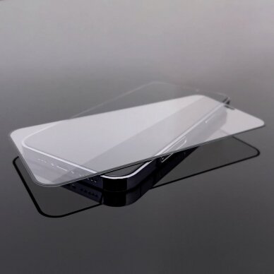 Ekrano apsauga Wozinsky super durable Full Glue iPhone 14 Pro Juodais kraštais 13