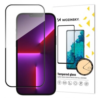 Ekrano apsauga Wozinsky super durable Full Glue iPhone 14 Pro Juodais kraštais 11