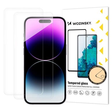 iPhone 17 Pro / 16 Pro Wozinsky grūdintas stiklas (2 vnt.) iPhone 17 Pro / 16 Pro Wozinsky grūdintas stiklas (2 vnt.)