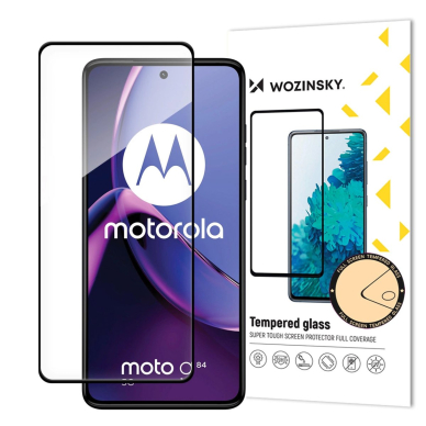 Wozinsky grūdintas stiklas Full Glue Motorola Moto G84, pilnas ekranas su rėmeliu – juodas