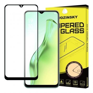 Wozinsky Tvirtas, Apsauginis Grūdintas Ekrano Stiklas Full Glue Samsung Galaxy A31 Juodais Kraštais